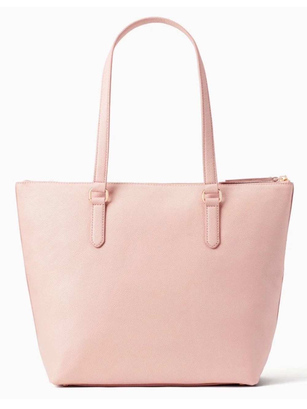 Kate Spade Larchmont Ave Logo Penny Pink Leather Large Tote - Picture 4 of 9